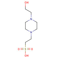 HEPES (CAS: 7365-45-9) - Chemical Structure and Molecular Formula 