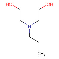 N-(n-Propyl)diethanolamine,[N,N-Bis(2-hydroxyethyl)-n-propylamine] (CAS: 6735-35-9) - Chemical Structure and Molecular Formula 