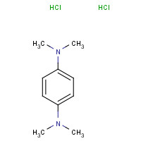 N,N,N',N'-Tetramethyl-p-phenylenediamine dihydrochloride (CAS: 637-01-4) - Chemical Structure and Molecular Formula 