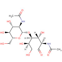 N,N'-DIACETYLCHITOBIOSE (CAS: 35061-50-8) - Chemical Structure and Molecular Formula 