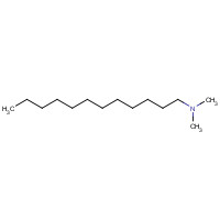 N,N-Dimethyldodecylamine (CAS: 112-18-5) - Chemical Structure and Molecular Formula 