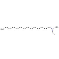 1-(Dimethylamino)tetradecane (CAS: 112-75-4) - Chemical Structure and Molecular Formula 