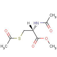 N,S-DIACETYL-L-CYSTEINE METHYL ESTER (CAS: 19547-88-7) - Chemical Structure and Molecular Formula 