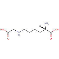 NE-CARBOXYMETHYL-L-LYSINE (CAS: 5746-04-3) - Chemical Structure and Molecular Formula 