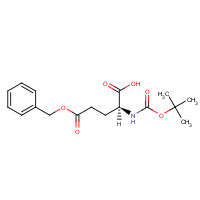 Boc-L-Glutamic acid 5-benzylester (CAS: 13574-13-5) - Chemical Structure and Molecular Formula 