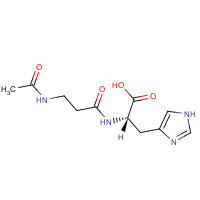 N-Acetyl carnosine (CAS: 56353-15-2) - Chemical Structure and Molecular Formula 