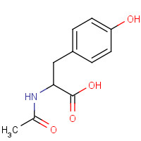 N-Acetyl-L-tyrosine (CAS: 537-55-3) - Chemical Structure and Molecular Formula 