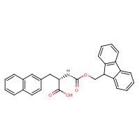 (S)-N-Fmoc-3-(2-naphthyl)alanine (CAS: 112883-43-9) - Chemical Structure and Molecular Formula 