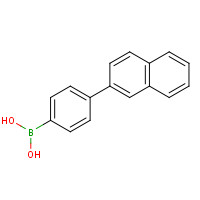 4-(NAPHTHALEN-2-YL)PHENYLBORONIC ACID (CAS: 918655-03-5) - Chemical Structure and Molecular Formula 