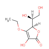 3-O-Ethyl-L-ascorbic acid (CAS: 86404-04-8) - Chemical Structure and Molecular Formula 