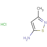 5-AMINO-3-METHYLISOTHIAZOLE HYDROCHLORIDE (CAS: 52547-00-9) - Chemical Structure and Molecular Formula 