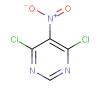 4,6-Dichloro-5-nitropyrimidine (CAS: 4316-93-2) - Chemical Structure and Molecular Formula 