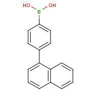 4-(NAPHTHALEN-1-YL)PHENYLBORONIC ACID (CAS: 870774-25-7) - Chemical Structure and Molecular Formula 