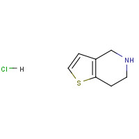 4,5,6,7-Tetrahydrothieno[3,2,c] pyridine hydrochloride (CAS: 28783-41-7) - Chemical Structure and Molecular Formula 