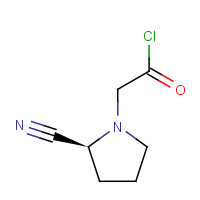 (2S)-1-(Chloroacetyl)-2-pyrrolidinecarbonitrile (CAS: 207557-35-5) - Chemical Structure and Molecular Formula 