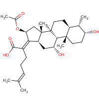 Fusidine (CAS: 6990-06-3) - Chemical Structure and Molecular Formula 
