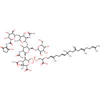 Flavomycin (CAS: 11015-37-5) - Chemical Structure and Molecular Formula 
