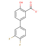 Diflunisal (CAS: 22494-42-4) - Chemical Structure and Molecular Formula 