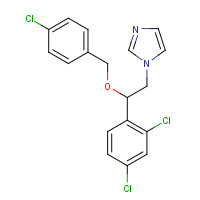 Econazole (CAS: 27220-47-9) - Chemical Structure and Molecular Formula 