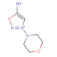 3-MORPHOLINOSYDNONIMINE (CAS: 33876-97-0) - Chemical Structure and Molecular Formula 