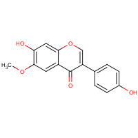 Glycitein (CAS: 40957-83-3) - Chemical Structure and Molecular Formula 