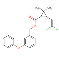Permethrin (CAS: 52645-53-1) - Chemical Structure and Molecular Formula 