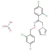 Oxiconazole nitrate (CAS: 64211-46-7) - Chemical Structure and Molecular Formula 