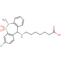 Tianeptine (CAS: 66981-73-5) - Chemical Structure and Molecular Formula 
