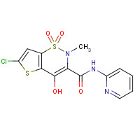 Lornoxicam (CAS: 70374-39-9) - Chemical Structure and Molecular Formula 