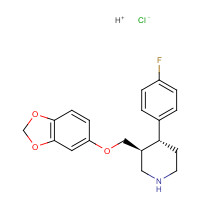 Paroxetine hydrochloride (CAS: 78246-49-8) - Chemical Structure and Molecular Formula 