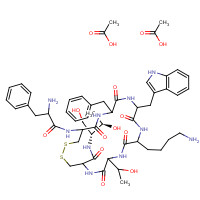 Octreotide (CAS: 79517-01-4) - Chemical Structure and Molecular Formula 