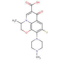 Ofloxacin (CAS: 82419-36-1) - Chemical Structure and Molecular Formula 