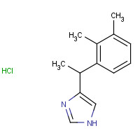 (R)-4-[1-(2,3-Dimethylphenyl)ethyl]-1H-imidazole hydrochloride (CAS: 86347-15-1) - Chemical Structure and Molecular Formula 