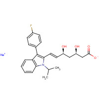 Fluvastatin sodium salt (CAS: 93957-55-2) - Chemical Structure and Molecular Formula 