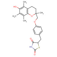 Troglitazone (CAS: 97322-87-7) - Chemical Structure and Molecular Formula 