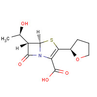 Faropenem sodium hemipentahydrate (CAS: 106560-14-9) - Chemical Structure and Molecular Formula 