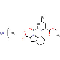 Perindopril erbumine (CAS: 107133-36-8) - Chemical Structure and Molecular Formula 