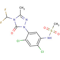 SULFENTRAZONE (CAS: 122836-35-5) - Chemical Structure and Molecular Formula 