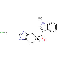 Ramosetron hydrochloride (CAS: 132907-72-3) - Chemical Structure and Molecular Formula 