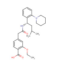 Repaglinide (CAS: 135062-02-1) - Chemical Structure and Molecular Formula 