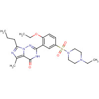 Vardenafil hydrochloride trihydrate (CAS: 224785-90-4) - Chemical Structure and Molecular Formula 