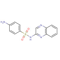 Sulfaquinoxaline (CAS: 59-40-5) - Chemical Structure and Molecular Formula 