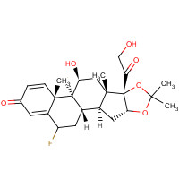 Fluocinolone acetonide (CAS: 67-73-2) - Chemical Structure and Molecular Formula 