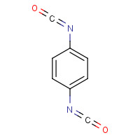1,4-Phenylene diisocyanate (CAS: 104-49-4) - Chemical Structure and Molecular Formula 
