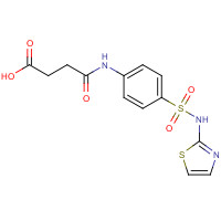 p-2-Thiazolylsulfamoylsuccinanilic acid (CAS: 116-43-8) - Chemical Structure and Molecular Formula 