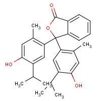 Thymolphthalein (CAS: 125-20-2) - Chemical Structure and Molecular Formula 