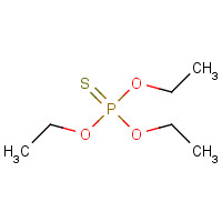 O,O,O-TRIETHYLPHOSPHOROTHIOATE (CAS: 126-68-1) - Chemical Structure and Molecular Formula 