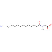 Sodium lauroylsarcosinate (CAS: 137-16-6) - Chemical Structure and Molecular Formula 