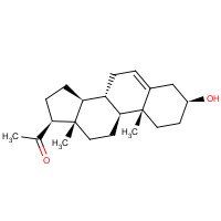 Pregnenolone (CAS: 145-13-1) - Chemical Structure and Molecular Formula 