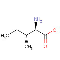 (2R,3R)-2-Amino-3-methylpentanoic acid (CAS: 319-78-8) - Chemical Structure and Molecular Formula 